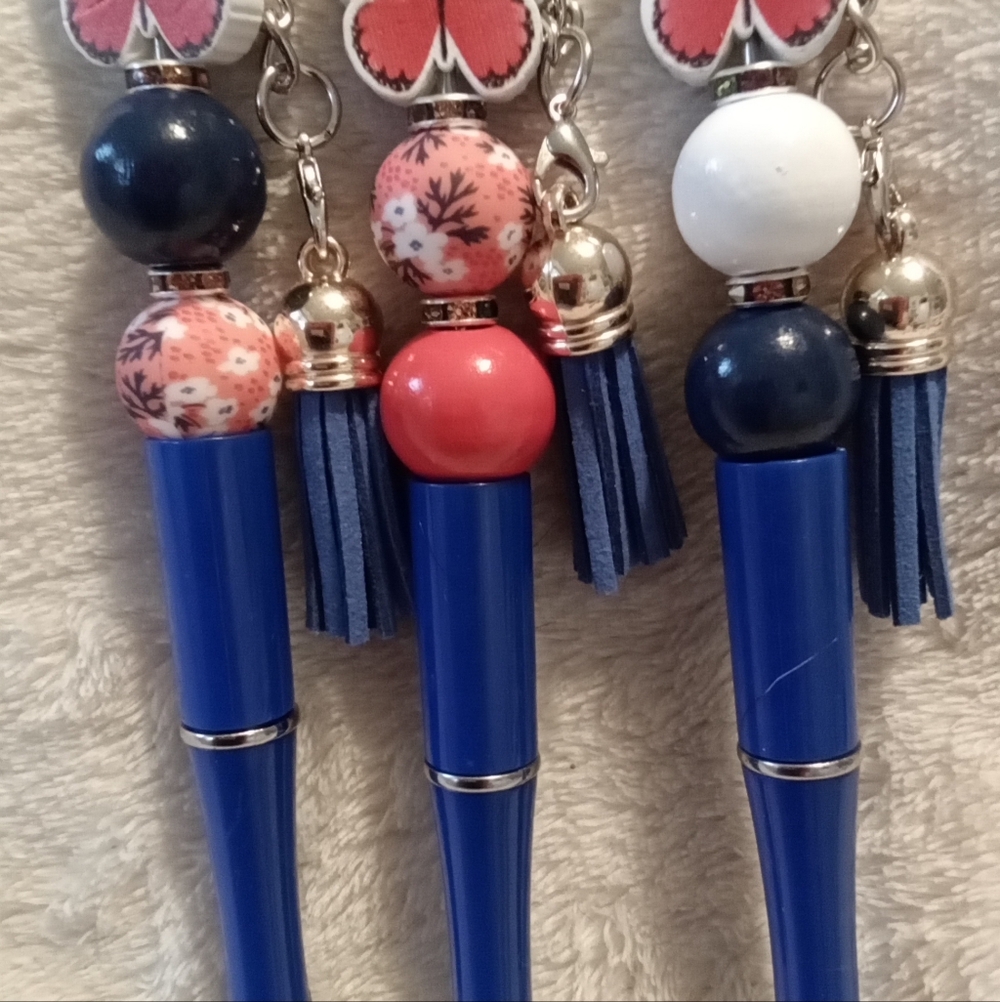 #1903 Handcrafted Blue Pens